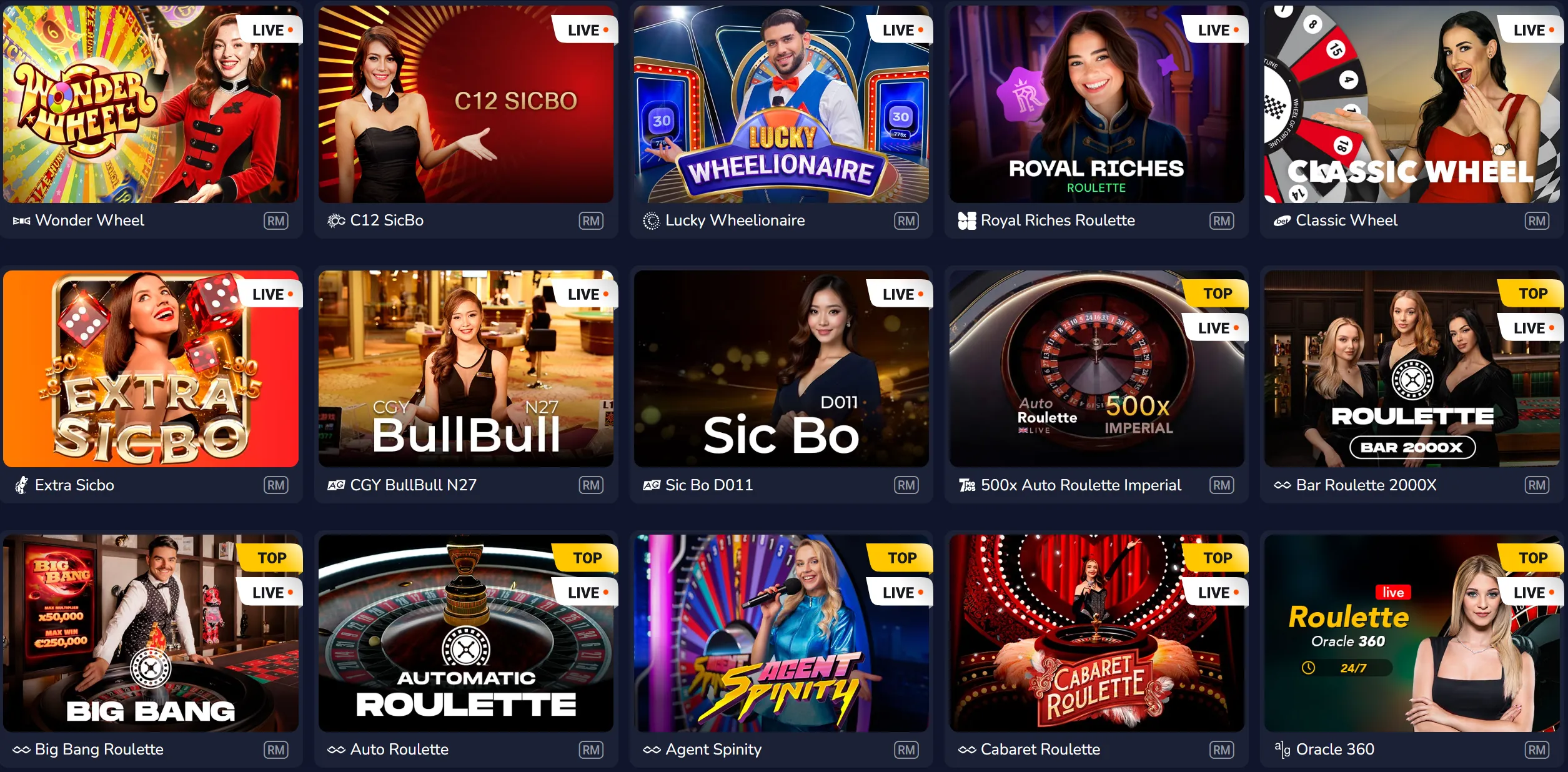 luckyspy casino live games
